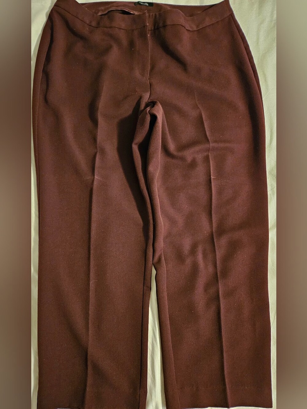 Rafaella Woman Burgundy Dress Pants Plus Size 16W Corporate Career Workwear